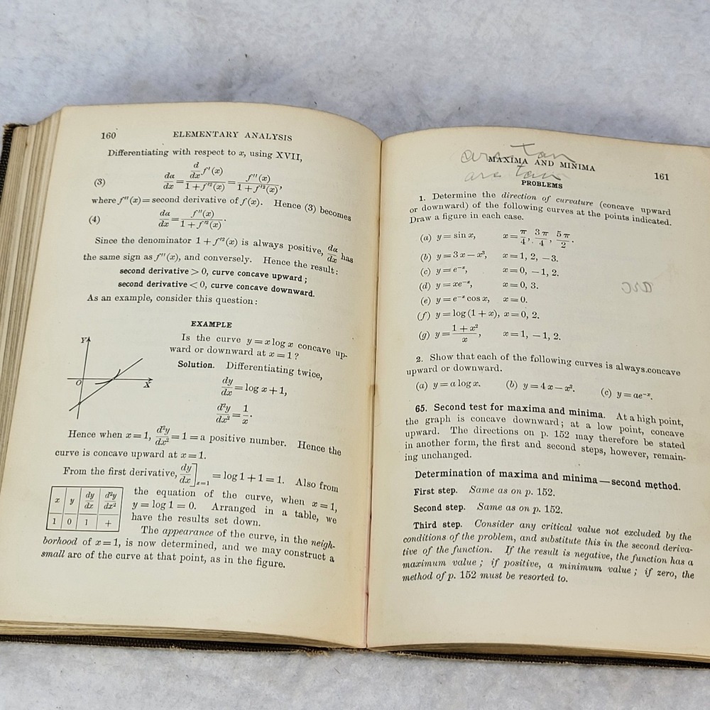 1910 Elementary Analysis Smith Granville Math Book John Kremer Jr - Picture 12 of 16